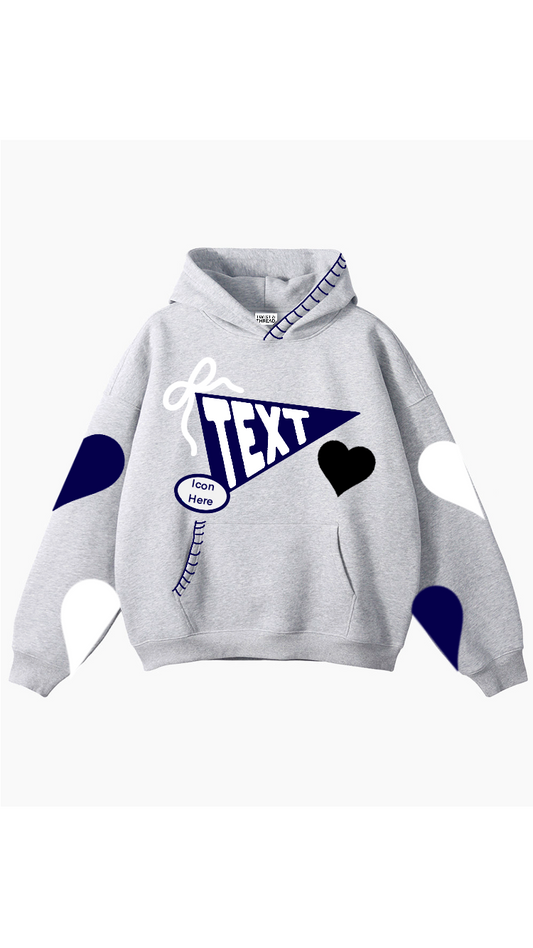 Luna Heart Sleeve Hoodie